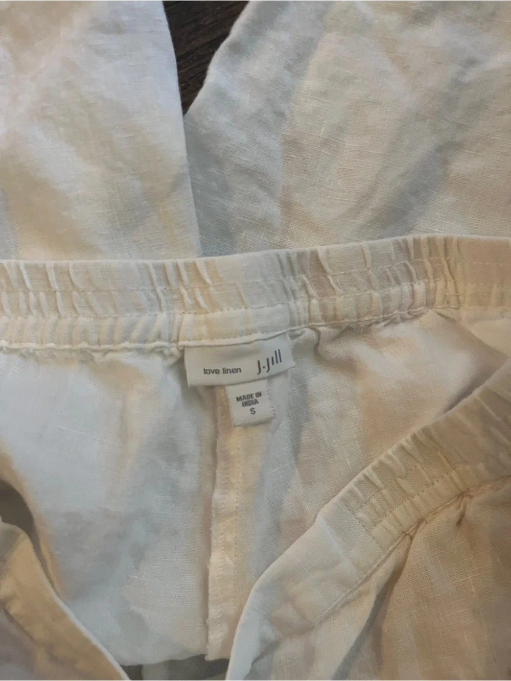 J Jill Love Linen White Linen Shorts - Classic Summer Staple Small